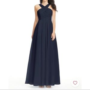 Azazie Kaleigh Dress Dark Navy
